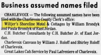 Wiltjers Shoreline Motel - May 1985 Name Reserved (newer photo)